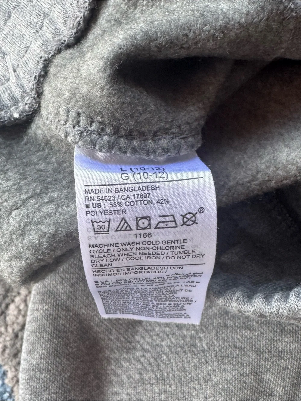 Old Navy NWT Youth Boys Straight Fleece Grey Sweatpants Size Large 10/12